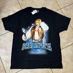 Ice Spice Mirror Portrait T-Shirt Black X-LARGE New